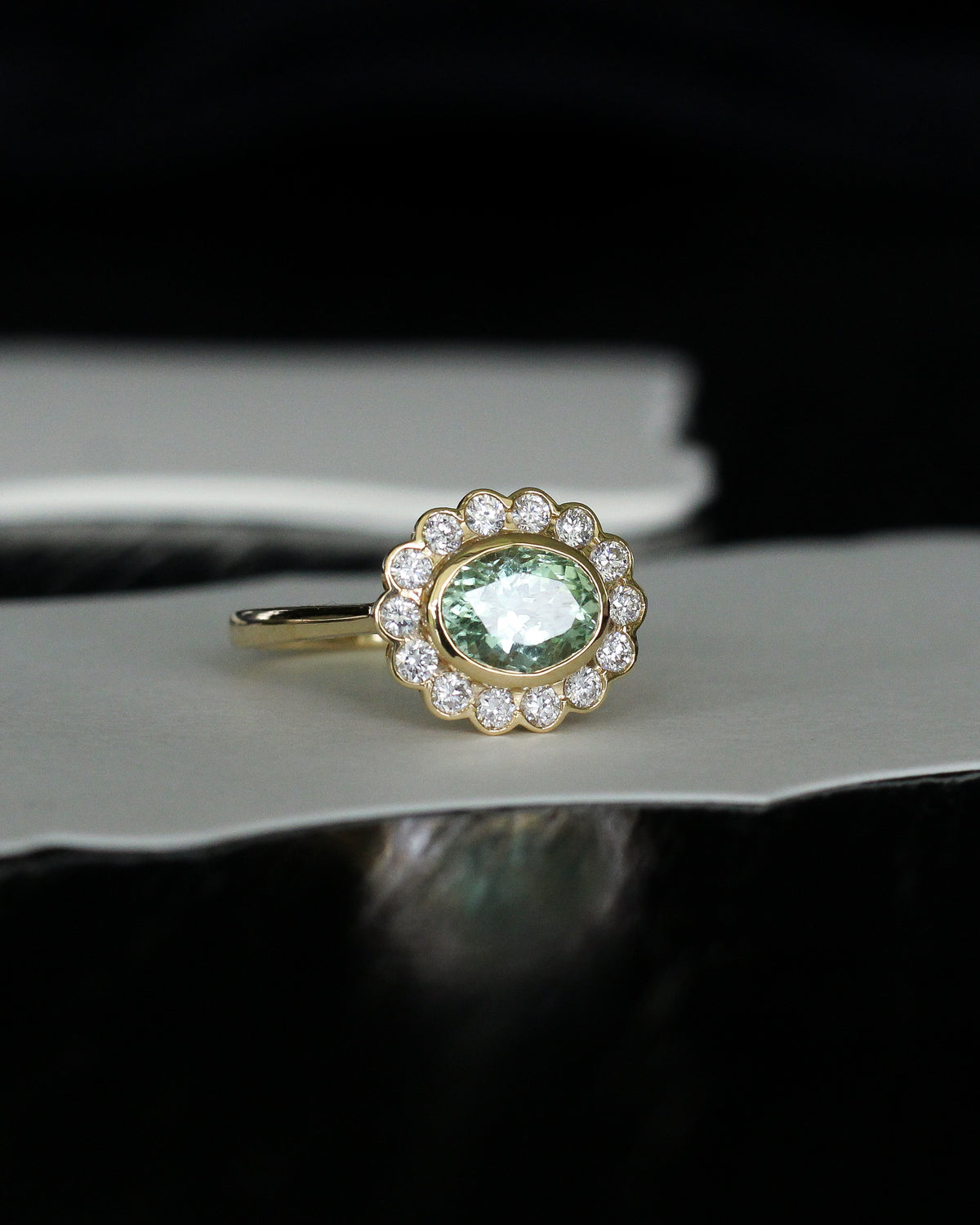 Green Tourmaline ring