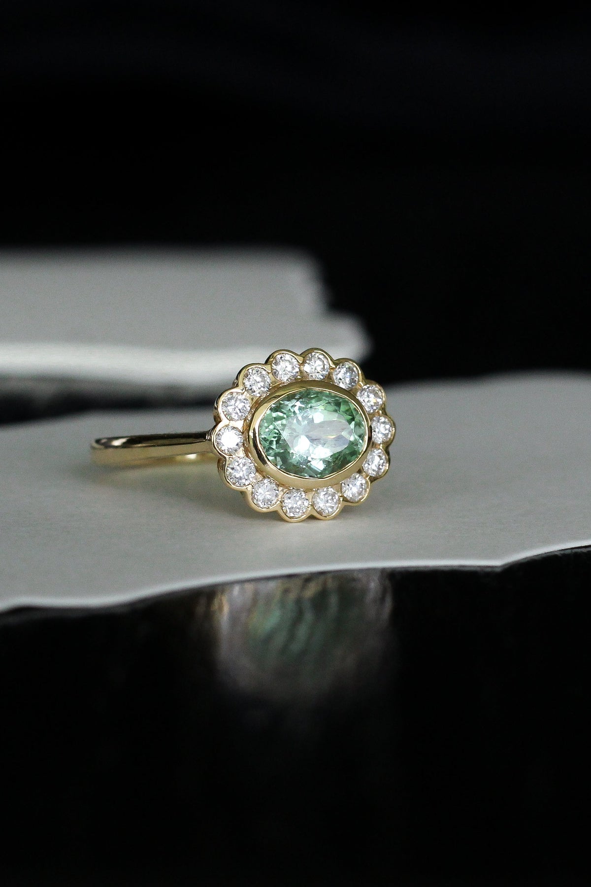 Green Tourmaline ring